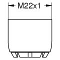 Grohe Strahlregler, für offene Warmwasserbereiter M, 22 x 1 mm, Farbe silberfarben Bild 2