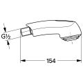 Grohe Spülbrause 46312 für Zedra / Europlus chrom, Farbe grau Bild 2