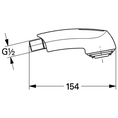 Grohe Spülbrause 46312, für Zedra / Europlus, schwarz / soft, Farbe schwarz Bild 2