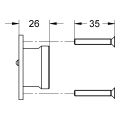 Grohe Verlängerung, für 2-Loch-Waschtisch Batterien, für UP-Körper, 25 mm Bild 2
