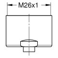 Grohe Grohe Blue Home Mousseur, mit Innengewinde, M, Blue Home, 26 x 1 mm, Farbe silberfarben Bild 2