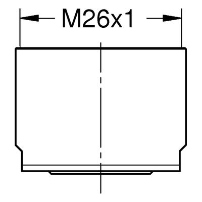 Grohe Mousseur, für Red, mit IG, M26 x 1, 7.5 - 9 l/min. bei 3bar, Farbe silberfarben Bild 2