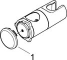 Grohe Brausestangengleiter, für Relexa Brausestangen 28620/28621, Farbe silberfarben Bild 2