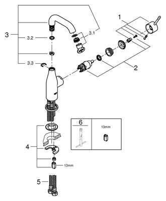 Grohe EH-WT-Batterie Essence 23463_1 Bild 2