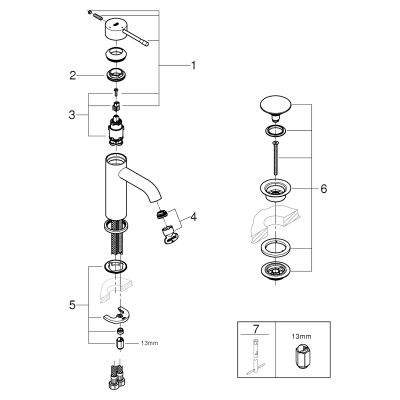 Grohe EH-WT-Batterie Essence 23797_1 Bild 2