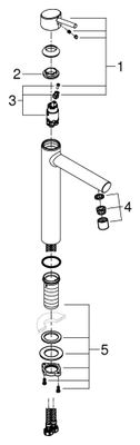 Grohe EH-Waschtischbatterie Concetto 23920_1 XL-Size, Farbe chrom Bild 2
