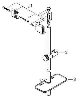 Grohe Brausestange Rainshower Smart Active 26603 900 mm, Farbe silberfarben Bild 2