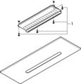 Grohe Abdeckung Deckenbrause Rainshower Aqua Cascade, ohne UP-Körper, Farbe silberfarben Bild 2
