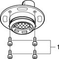 Grohe Strahlbildner Rainshower Aqua Pure, ohne UP-Körper / Abdeckung, Farbe silberfarben Bild 2