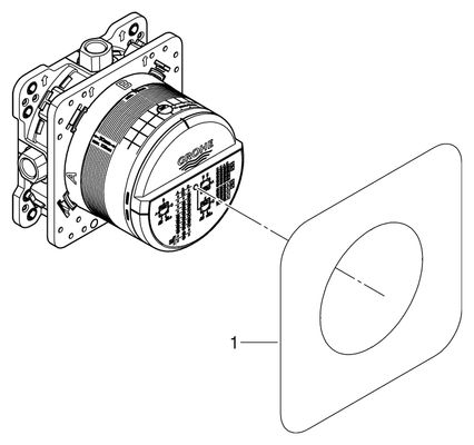 Grohe Universal Unterputz-Einbaukörper Rapido SmartBox 35600 3 Abgaenge, DN 15 Bild 2
