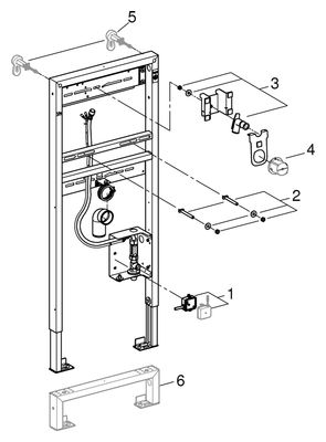 Grohe WT-Element Rapid SL 38748_2, mit Rohbauset, für 36042/36447/36442 Bild 2