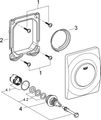 Grohe Betätigungsplatte Rapido Surf verch, für Urinal-Rohbauset Rapido U ohne UBM, 144 x 116 mm, Farbe hochglanz Bild 2