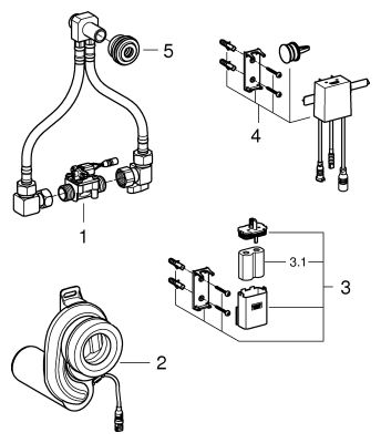 Grohe Temperatursensor, für Urinal 6 V Lithium-Batterie Bild 2