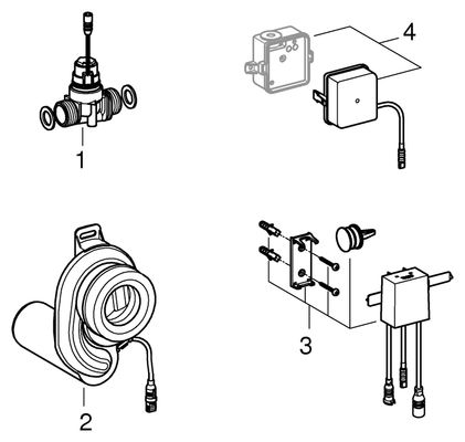 Grohe Temperatursensor, für Urinal, mit Trafo Bild 2