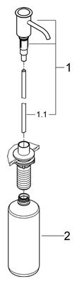 Grohe Seifenspender Parkfield, für Flüssigseifen, Farbe chrom Bild 2