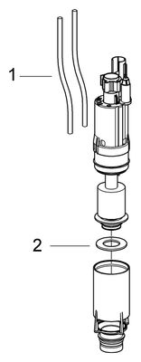 Grohe Ablaufventil, für 2-Mengen-Spülkasten Bild 2