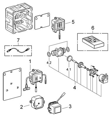 Grohe Austausch-Elektronik Radar, für Urinal-Unterputz-Radar Altanlagen Bild 2
