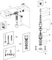 Grohe DAL Servo-Set Austauschgarnitur, für Keramikspülkasten Unterbrechbar 00300360 Bild 2