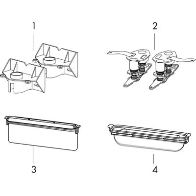 Hansgrohe uBox Grundkörper universal für Duschrinne Ablaufgehaeuse, für vertikale Installation, 142 x 397 x 166 mm Bild 3