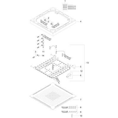 Hansgrohe Kopfbrause Axor Starck ShowerHeaven 970 x 970 mm edelstahl, ohne Licht, 7 x 970 x 970 mm, Farbe silber Bild 2