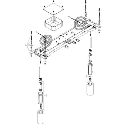 Hansgrohe Grundset, für Kopfbrause 1200 4jet Axor ShowerHeaven Bild 3
