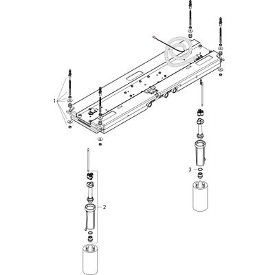 Hansgrohe Grundset, für Kopfbrause 1200 4jet Axor ShowerHeaven, mit Lichtmodul Bild 2