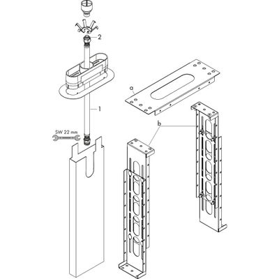 Hansgrohe Grundset sBox Wanne Axor Bild 2