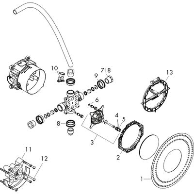 Hansgrohe Waschtischmischer Elektronik Axor Uno Grundkörper Standmodell Bild 2