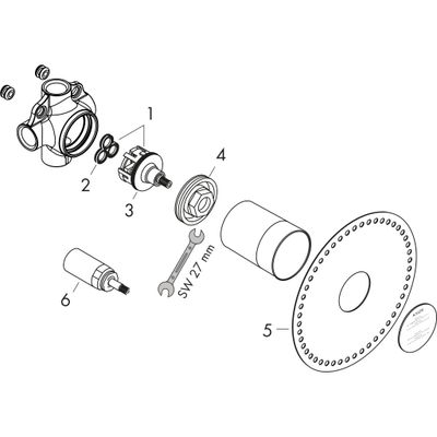 Hansgrohe Grundkörper Quattro Axor Bild 3