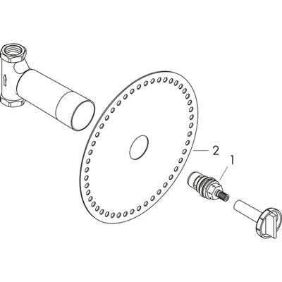Hansgrohe Grundkörper Absperrventil Axor, DN 20 Bild 2
