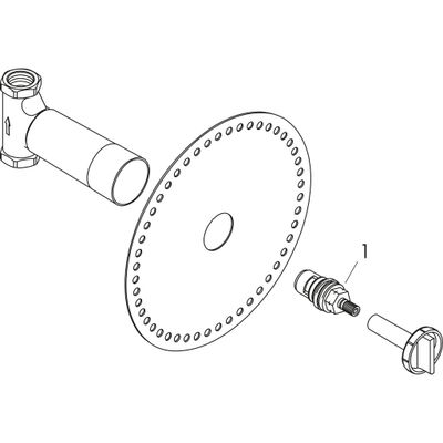 Hansgrohe Grundkörper Unterputz-Ventil Axor Keramik, DN 15 Bild 2