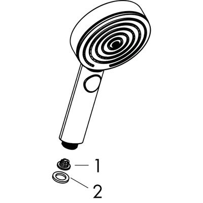 Hansgrohe Handbrause Pulsify 105 3-strahlig, Activation, verchromt, Farbe chrom Bild 6