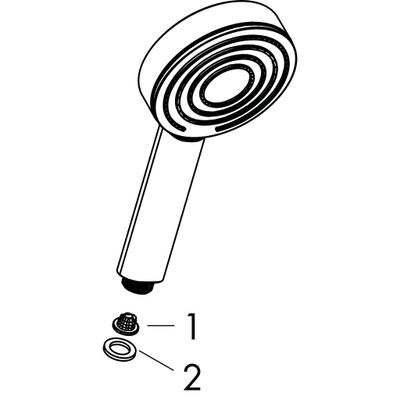 Hansgrohe Handbrause Pulsify S 105 1jet EcoSmart+, Farbe chrom Bild 6