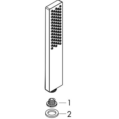 Hansgrohe Stabhandbrause Pulsify E 1jet matt, Farbe weiß Bild 11