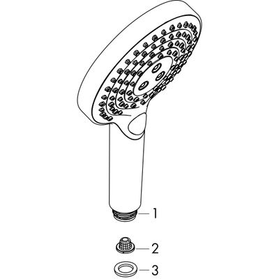 Hansgrohe Handbrause Raindance Select S 120 3jet PowderRain PGO, Farbe gold Bild 2