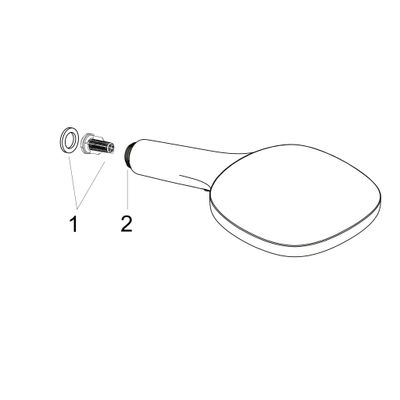 Hansgrohe Handbrause Raindance Select E120 3jet, Ø120 mm, 3-Strahl, matt, Farbe schwarz Bild 3