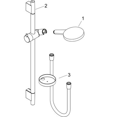 Hansgrohe Brausegarnitur Raindance Select S 120 3-strahlig, EcoSmart, 900 mm, verchromt, Farbe chrom Bild 2