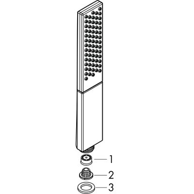 Hansgrohe Handbrause Rainfinity 1jet EcoSmart 9 l/min BBR, 100 mm, Farbe bronze Bild 2