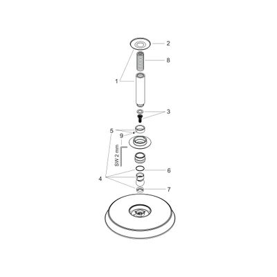 Hansgrohe Tellerkopfbrause Raindance Classic 240 mm Air, mit Deckenelement 100 mm, 171 x 270 x 270 mm, Farbe chrom Bild 2