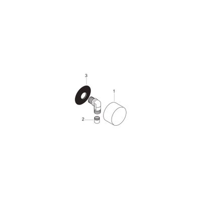 Hansgrohe Schlauchanschluss de Luxe Axor Starck Fixfit BBR, DN 15, Farbe bronze Bild 2