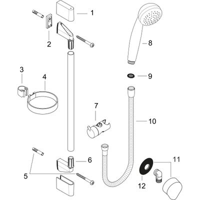 Hansgrohe Brausenset Crometta 85 Green/ Unica'Crometta 650 mm, Farbe chrom Bild 2