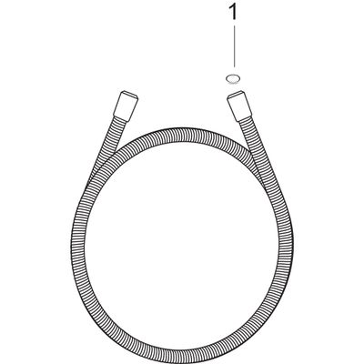 Hansgrohe Brausenschlauch Sensoflex 1600 mm, Farbe chrom Bild 2