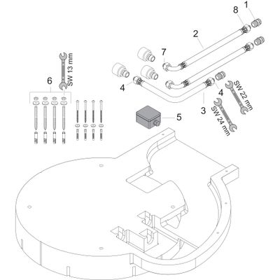 Hansgrohe Kopfbrause Rainmaker Grundset, Farbe weiß Bild 2