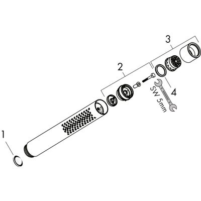 Hansgrohe Handbrause Axor Starck BBR, mit Rubit 2 Strahlarten, Farbe bronze Bild 2