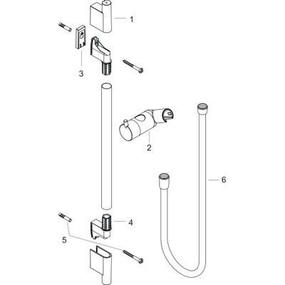 Hansgrohe Brausenstange Unica S Puro 650 mm BBR, 718 mm, Farbe bronze Bild 5
