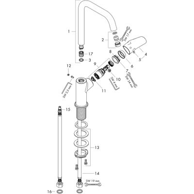 Hansgrohe Waschtischmischer 240 Focus, ohne Ablaufgarnitur, 160 mm, Farbe chrom Bild 2