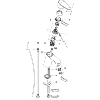 Hansgrohe Waschtischmischer Focus 70 CoolStart, Farbe chrom Bild 7