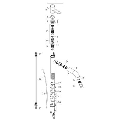 Hansgrohe Waschtischmischer 100 Axor Uno Bügelgriff PGO, Farbe gold Bild 2