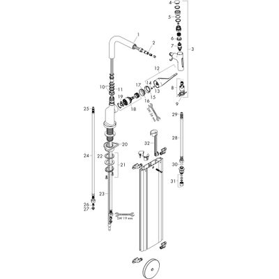 Hansgrohe Spültischmischer 230 Select 2jet Axor Citterio Ausziehbrause sBox MSW, Farbe schwarz Bild 2