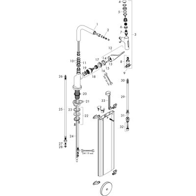 Hansgrohe Spültischmischer 230 Select 2jet Axor Citterio Ausziehbrause sBox PGO, Farbe gold Bild 2
